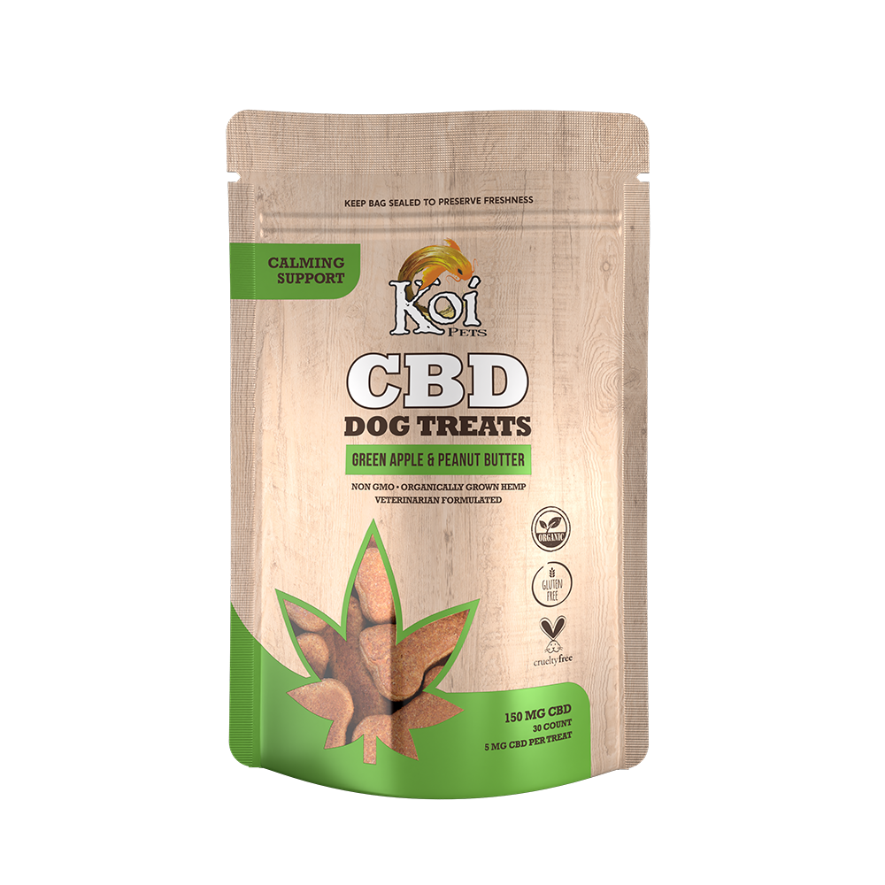 Koi CBD Dog Treats | Calming Support – Green Apple & Peanut Butter