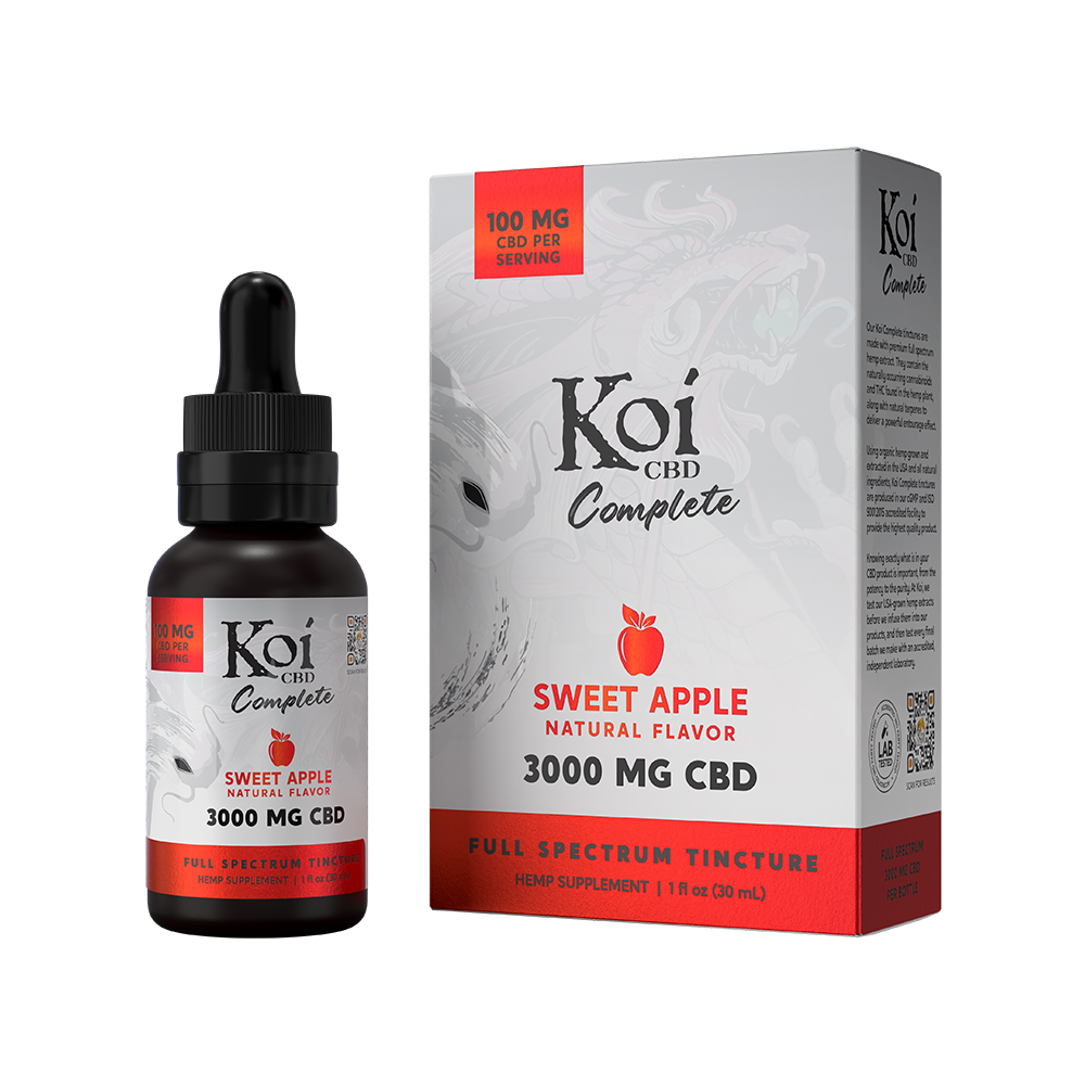 Koi Complete Full Spectrum CBD Tincture | Sweet Apple Flavor (30 mL)